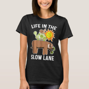 Camisa Engraçada Com Tartaruga E Caracol Lenta