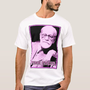 Camisa engraçada cor-de-rosa de Freud