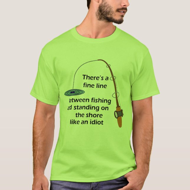 Camisa engraçada da pesca (Frente)