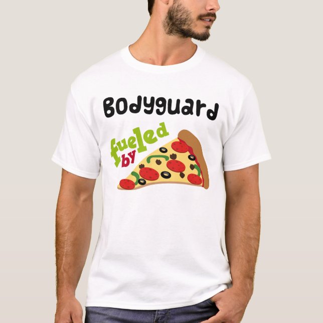Camisa (engraçada) da pizza T da escolta (Frente)