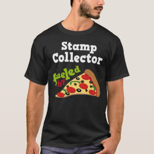 Camisa (engraçada) da pizza T do coletor de selo