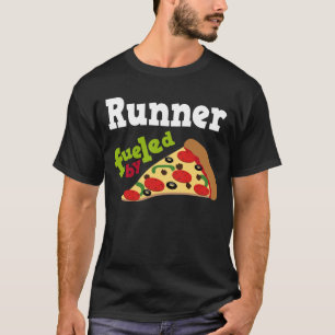 Camisa (engraçada) da pizza T do corredor
