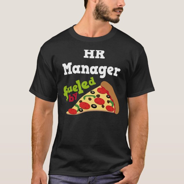 Camisa (engraçada) da pizza T do gerente da hora (Frente)