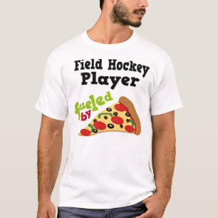 Camisa (engraçada) da pizza T do jogador de hóquei