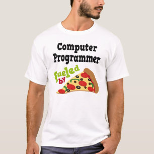 Camisa (engraçada) da pizza T do programador de