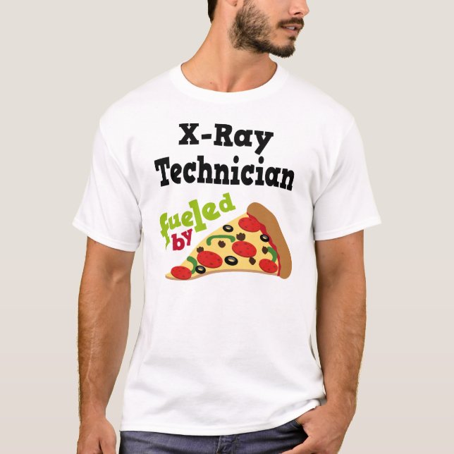 Camisa (engraçada) da pizza T do técnico do raio X (Frente)