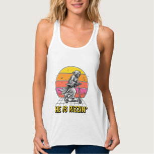 Camisa engraçada da scooter da morte pôr do sol vi