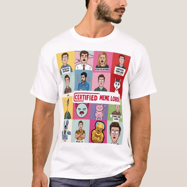 camisa engraçada das redes sociais 2025 (Frente)