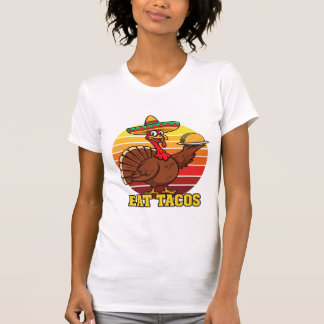Camisa engraçada de Ação de Graças para comer taco