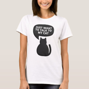 Camisa engraçada de ansiedade social para gatos
