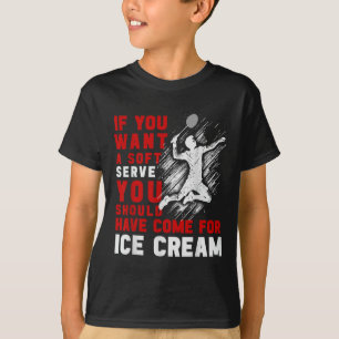 Camisa engraçada de badminton para homens e mulher