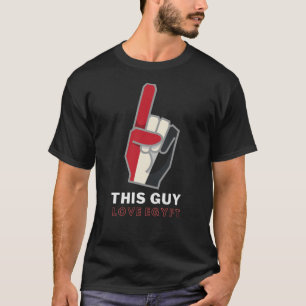 Camisa Engraçada de Bandeira Egípcia