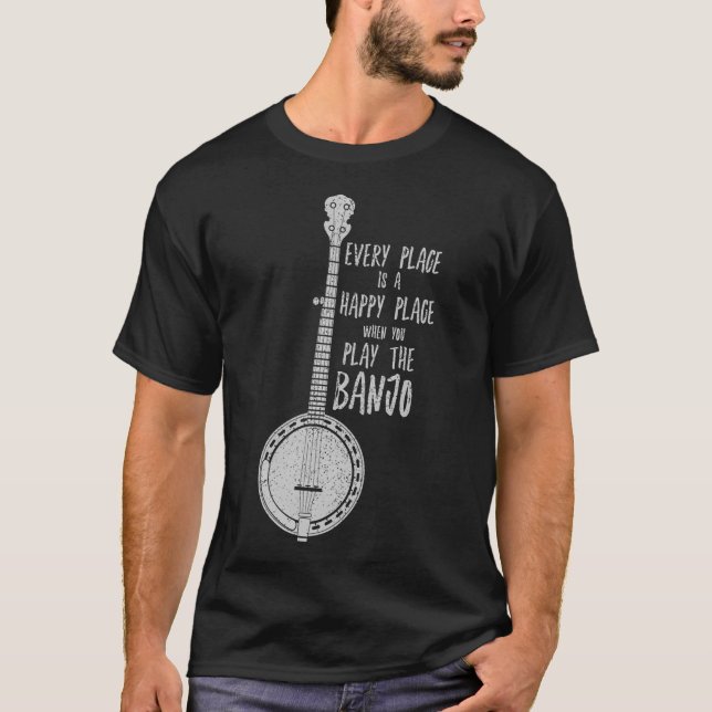 Camisa engraçada de Banjo - Folk Bluegrass Newgras (Frente)
