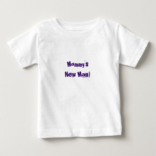Camisa engraçada de bebê ~ Homem Novo Mamãe! (Frente)
