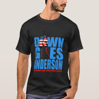 Camisa engraçada de beisebol para homens Down Goes