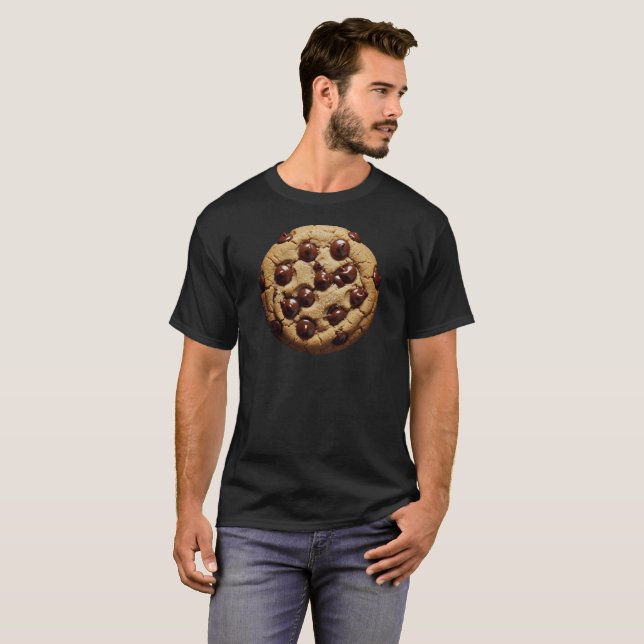 Camisa engraçada de biscoito de chocolate (Frente Completa)