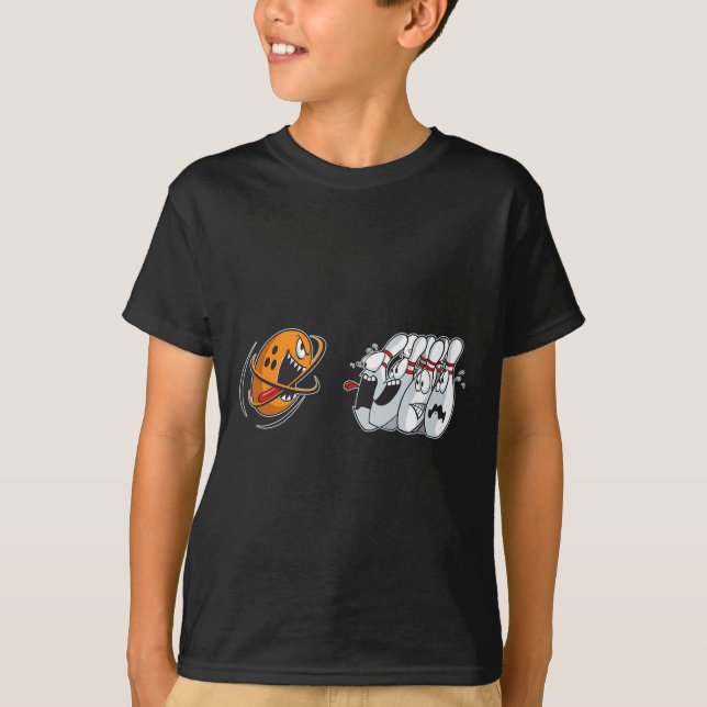 Camisa engraçada de boliche para homens e mulheres (Frente)