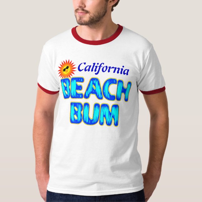 Camisa Engraçada de Bum Beach Personalizada da Cal (Frente)