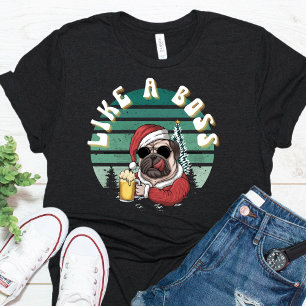 Camisa Engraçada De Cachorro De Natal
