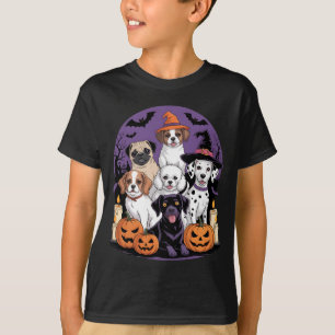 Camisa engraçada de cachorro fantasma de Halloween