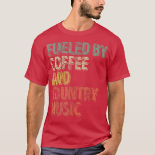 Camisa Engraçada De Café Alimentada Por Café E Cou