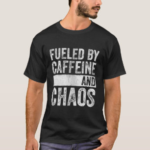 Camisa Engraçada De Café Alimentada Por Cafeína E