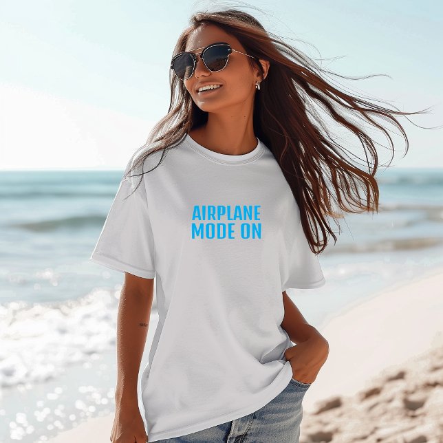 Camisa engraçada de caminhada modo avião em turque (Criador carregado)