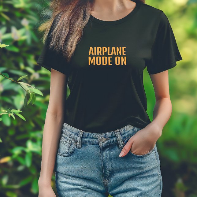 Camisa engraçada de caminhada modo avião ligado la (Criador carregado)