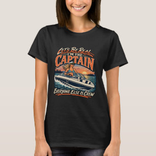 Camisa engraçada de capitã de barco feminino – Eu