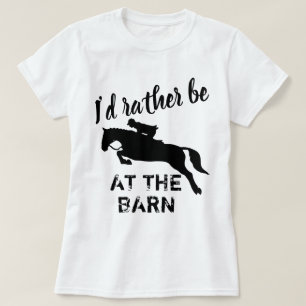 Camisa Engraçada de Cavalo Eu preferencialmente e
