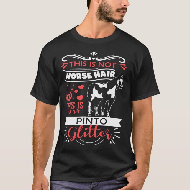 Camisa engraçada de cavalo presente pinto Cavaleir (Frente)