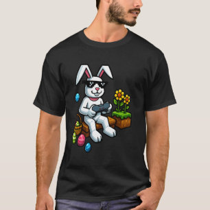 Camisa engraçada de coelho gamer de Páscoa - Contr