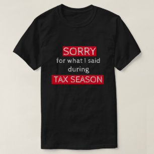 Camisa engraçada de contador para a temporada de i