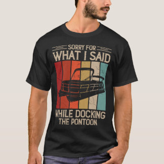 Camisa engraçada de doca de pontão para barcos