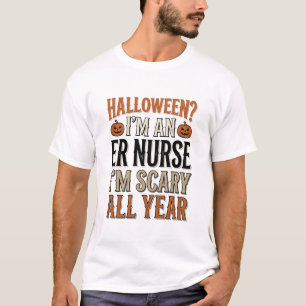 Camisa engraçada de enfermeira de PS Halloween ass