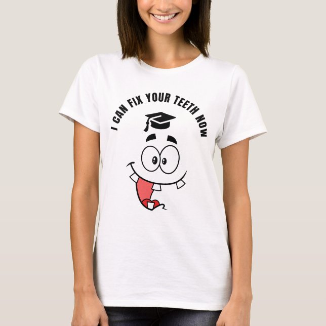 CAMISA ENGRAÇADA DE FORMATURA DE DENTISTA (Frente)