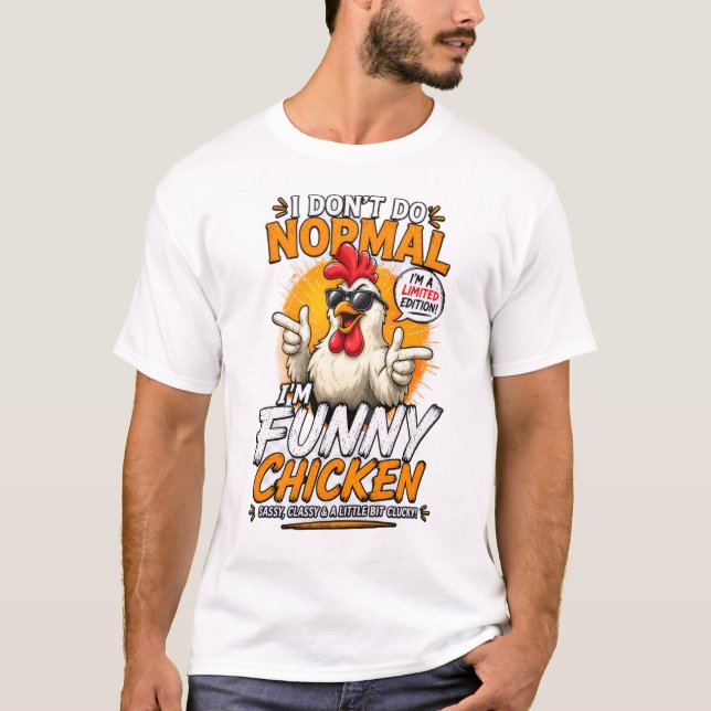 Camisa engraçada de frango – Camiseta hilária de g (Frente)