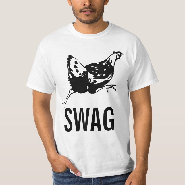 Camisa engraçada de galinha (Frente)