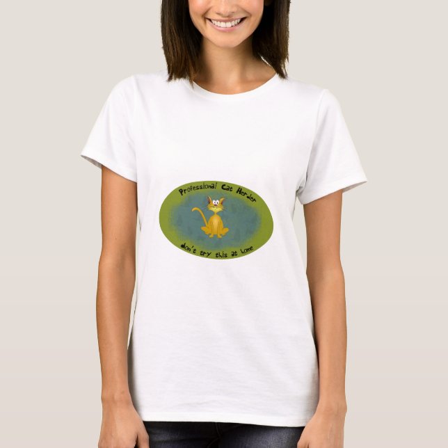 Camisa Engraçada De Gato (Frente)