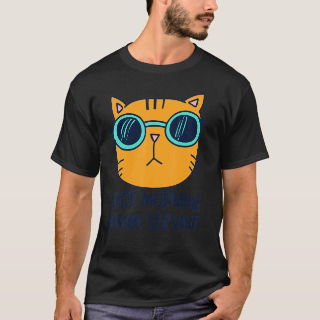 Camisa engraçada de gato Boas frases de gato de ma (Frente)