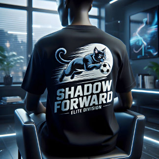 Camisa engraçada de gato de futebol presente para