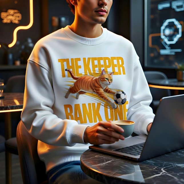 Camisa engraçada de goleiro de gato de futebol (Criador carregado)