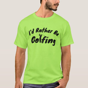 Camisa Engraçada De Golfe - Eu Preferencialmente S
