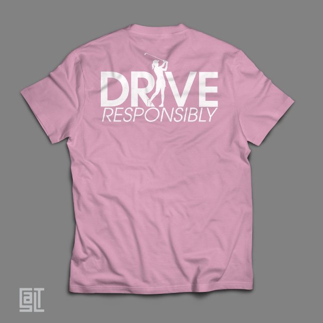 Camisa engraçada de golfe para mulheres que jogam  (Criador carregado)