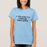 CAMISA ENGRAÇADA DE HANUKKAH<br><div class="desc">OS JUDEUS SÃO TÃO FILOSÓFICOS, ASSIM QUE SE A VIDA LHE DÁ BATATAS, FAZEM LATKES SÃO UMA BOA IDEIA. VESTIR SEU HUMOR JUDAICO EM SUA CAIXA.</div>