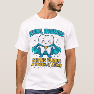 Camisa engraçada de higienista dental lutadora de