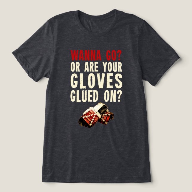 Camisa Engraçada De Hóquei No Gelo (Design frontal)