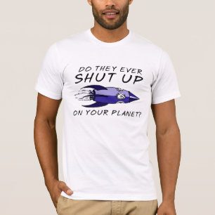 Camisa engraçada de insulto Cale a boca Humor