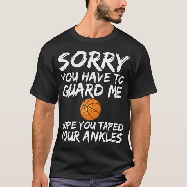 Camisa Engraçada De Invólucro De Ankle De Basquete (Frente)