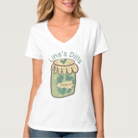 Camisa engraçada de jarra de picles de dill verde